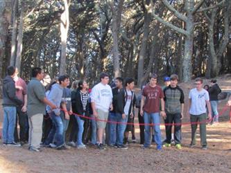 Business Technology Academy, students during our Ropes Course activity at Fort Miley, Class of 2018