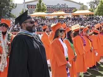 Graduates standing