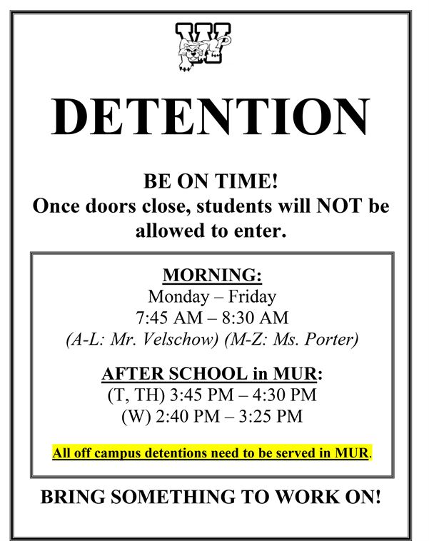 Detention Flier 24-25