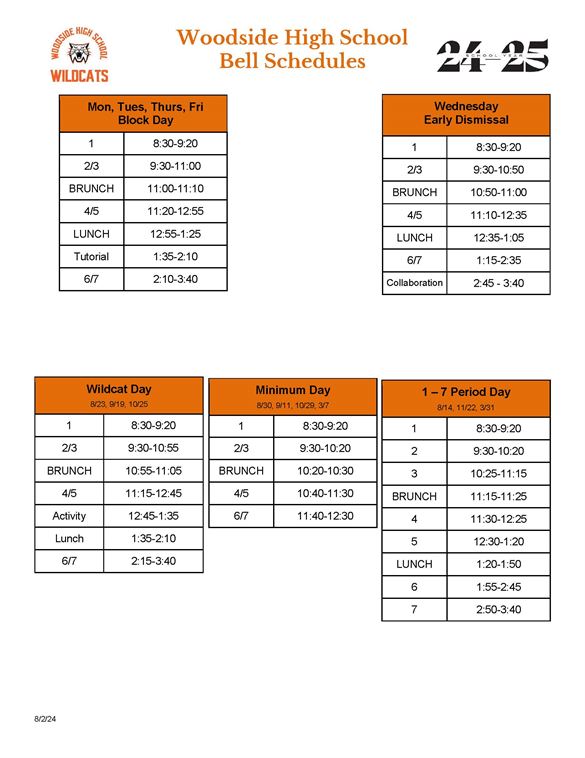 BELL SCHEDULE