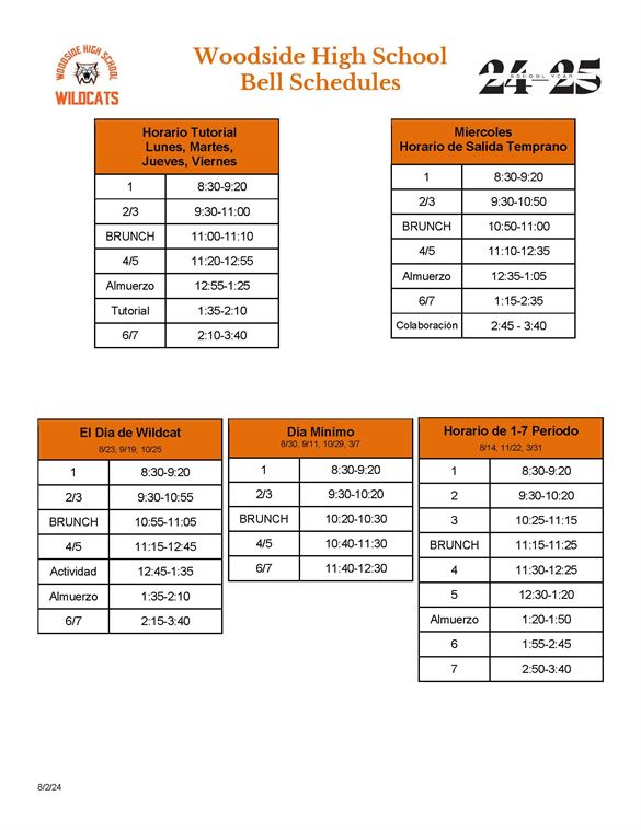 BELL SCHEDULE